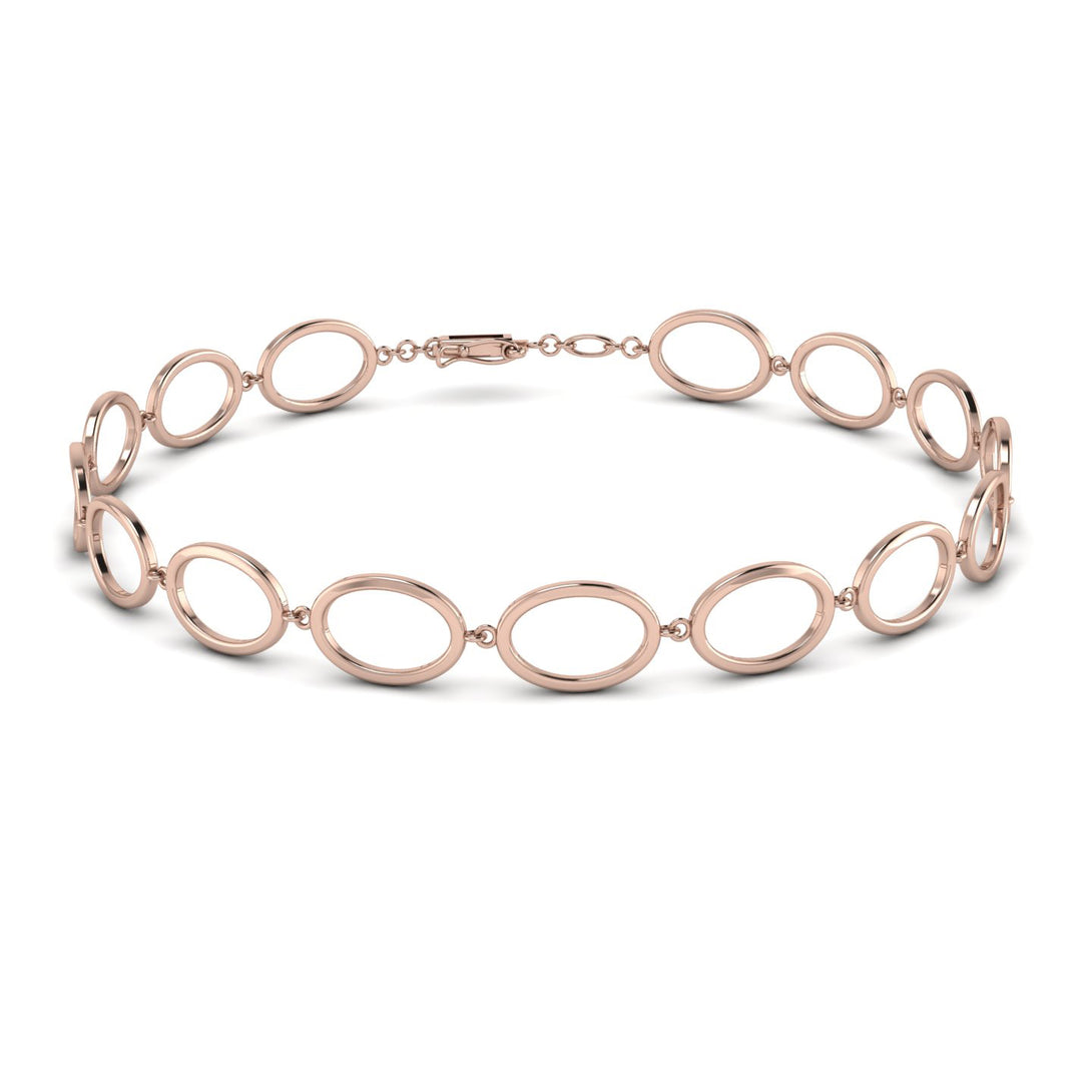 Oval Gold Bracelet - Myah No. 2