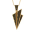 Paper Airplane Black Diamond Necklace For Men - Walter No. 7