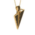 Paper Airplane Black Diamond Necklace For Men - Walter No. 7 image 2