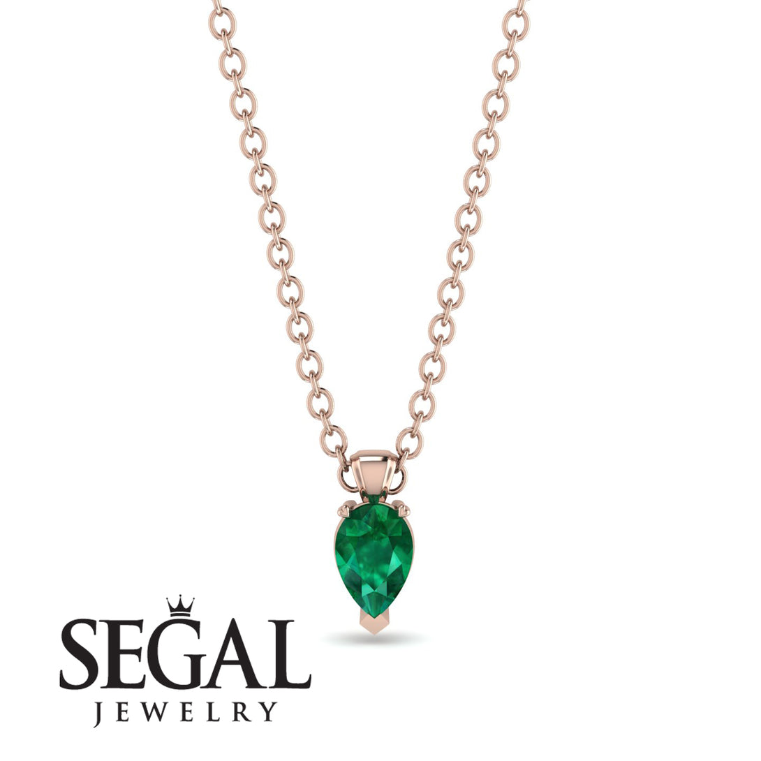 Pear Emerald Pendant - Logan No. 5