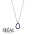 Pear Sapphire Necklace - Amina No. 15