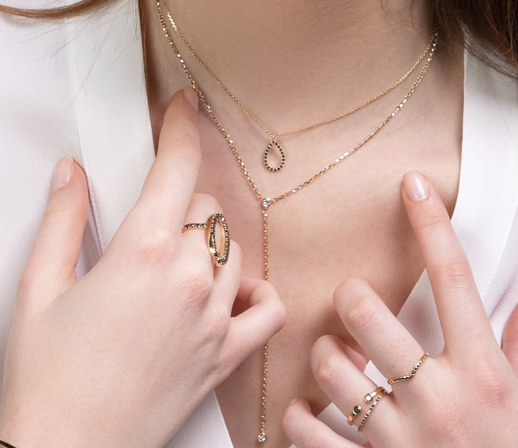 Pear Sapphire Necklace - Amina No. 13