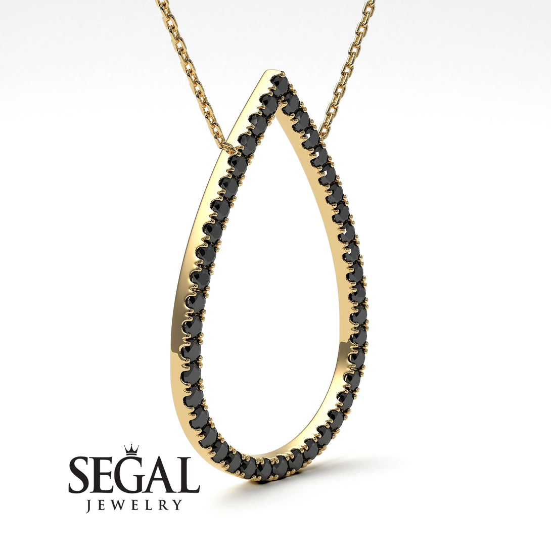 Pear Shaped Diamond Pendant Sylvia No. 4