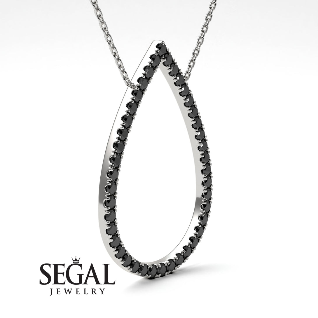 Pear Shaped Diamond Pendant Sylvia No. 6