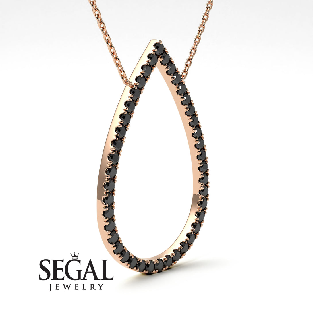 Pear Shaped Diamond Pendant Sylvia No. 5