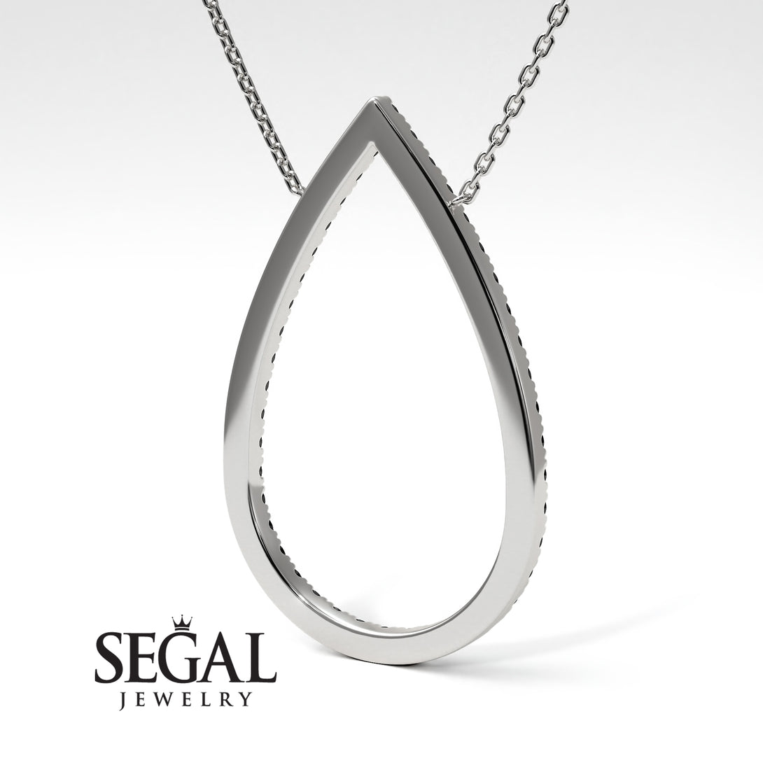 Pear Shaped Diamond Pendant Sylvia No. 6