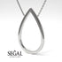 Pear Shaped Diamond Pendant Sylvia No. 6