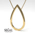 Pear Shaped Diamond Pendant Sylvia No. 4