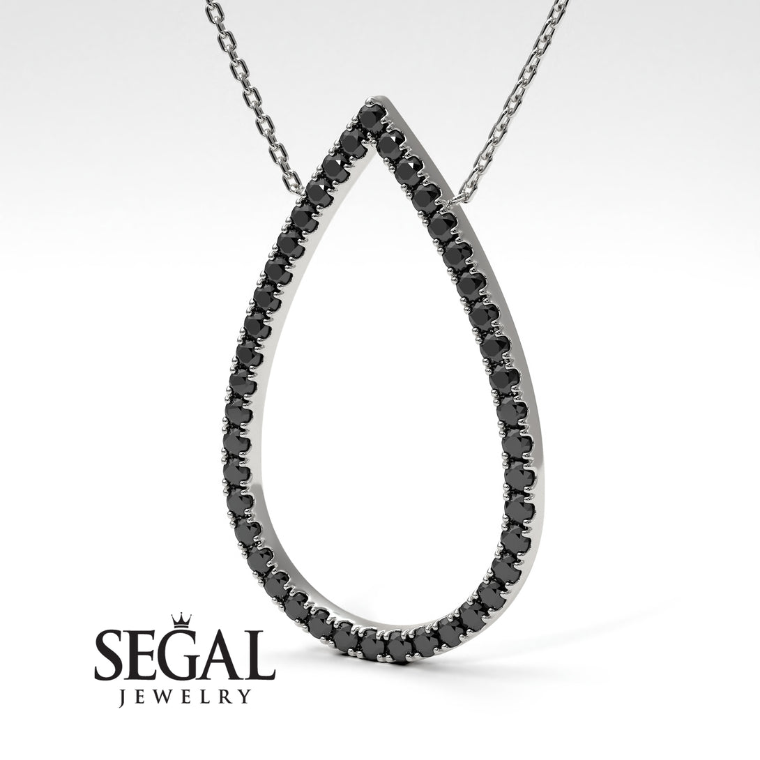 Pear Shaped Diamond Pendant Sylvia No. 6