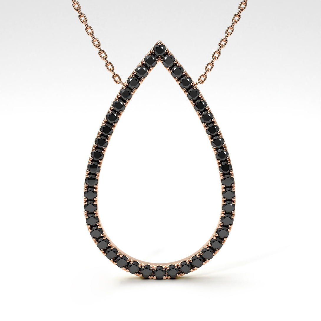 Pear Shaped Diamond Pendant Sylvia No. 5