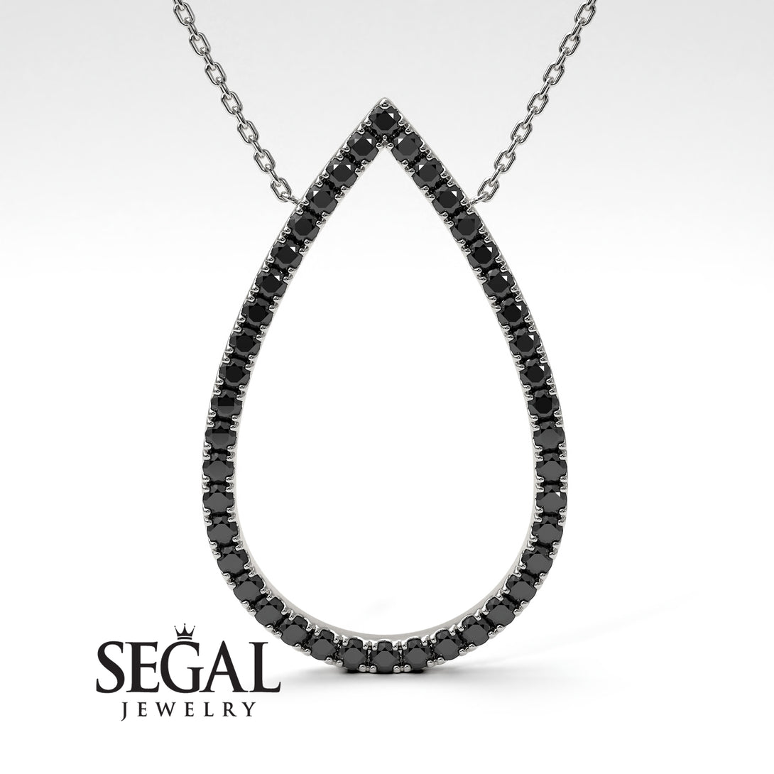 Pear Shaped Diamond Pendant Sylvia No. 6