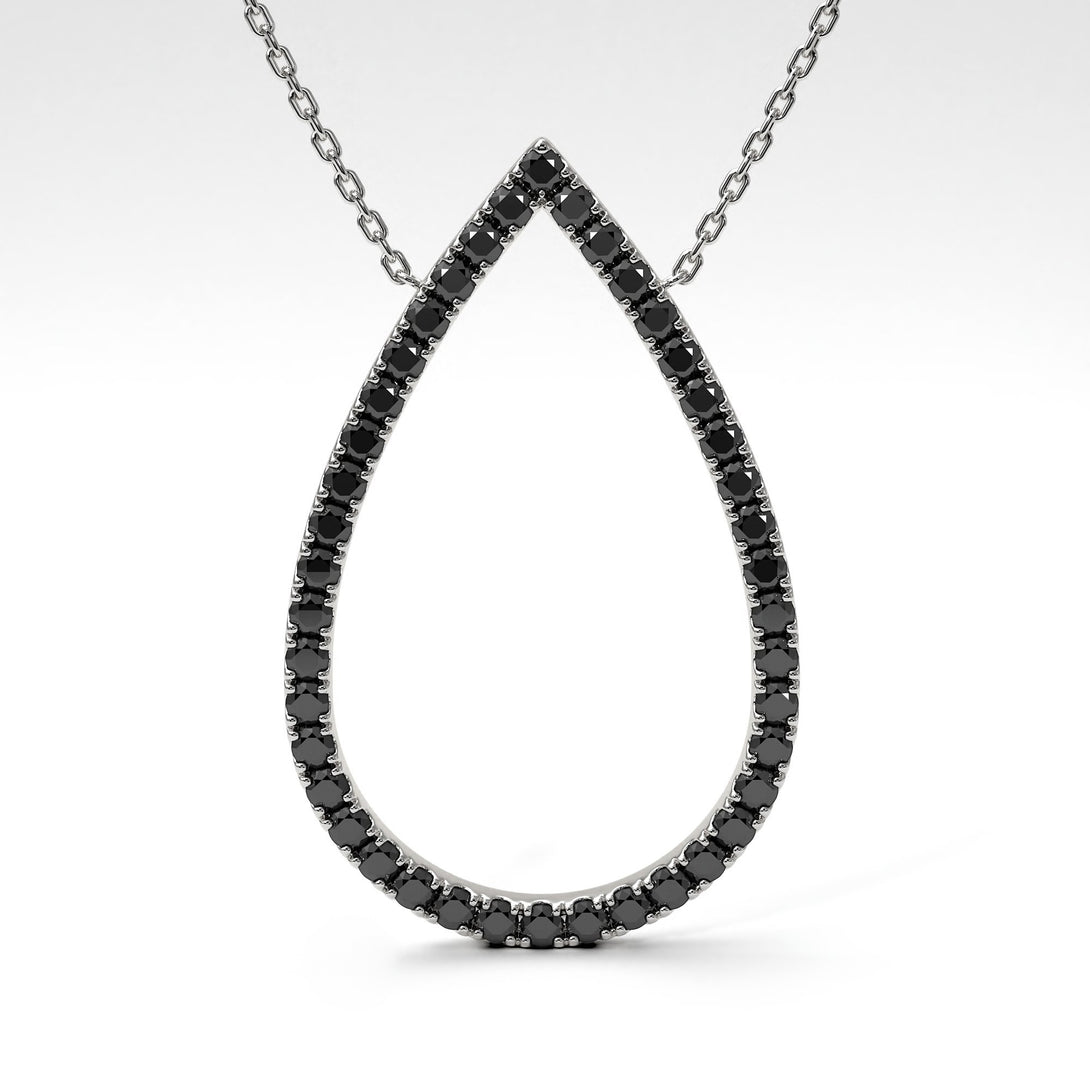 Pear Shaped Diamond Pendant Sylvia No. 6