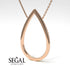 Pear Shaped Diamond Pendant Sylvia No. 2