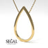 Pear Shaped Diamond Pendant Sylvia No. 1