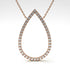 Pear Shaped Diamond Pendant Sylvia No. 1