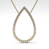 Pear Shaped Diamond Pendant Sylvia No. 2