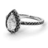 Pear Shaped Halo Diamond Ring - Janet No. 15