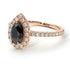Pear Shaped Halo Diamond Ring - Janet No. 17