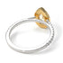 Two Tones Pear Shaped Halo Diamond Ring - Janet No. 8