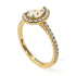 Pear Shaped Halo Diamond Ring - Janet No. 1