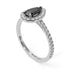 Pear Shaped Halo Diamond Ring - Janet No. 18