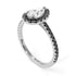 Pear Shaped Halo Diamond Ring - Janet No. 15