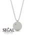 Diamond Gold Round Necklace - Ariella No. 3