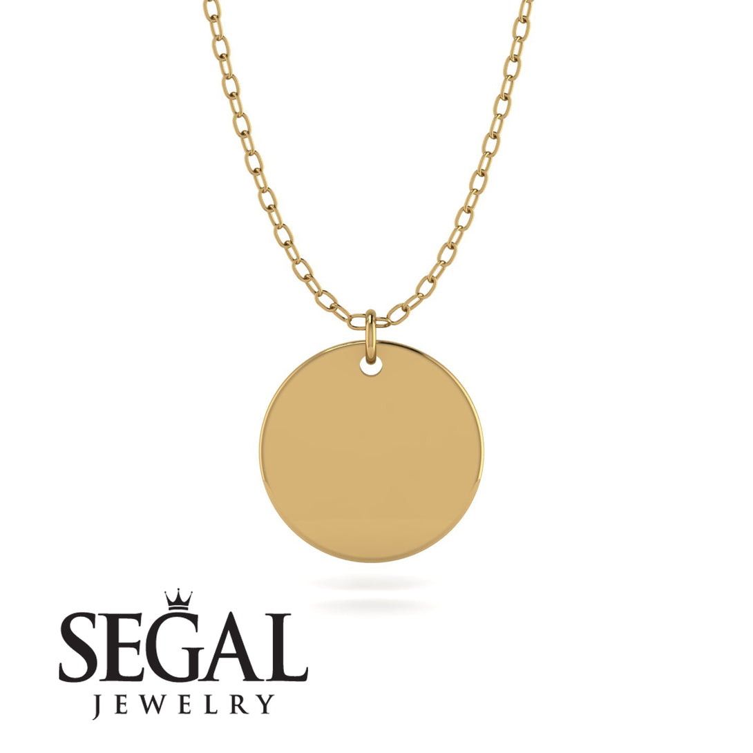 Personalised Gold Round Necklace - Cali No. 1