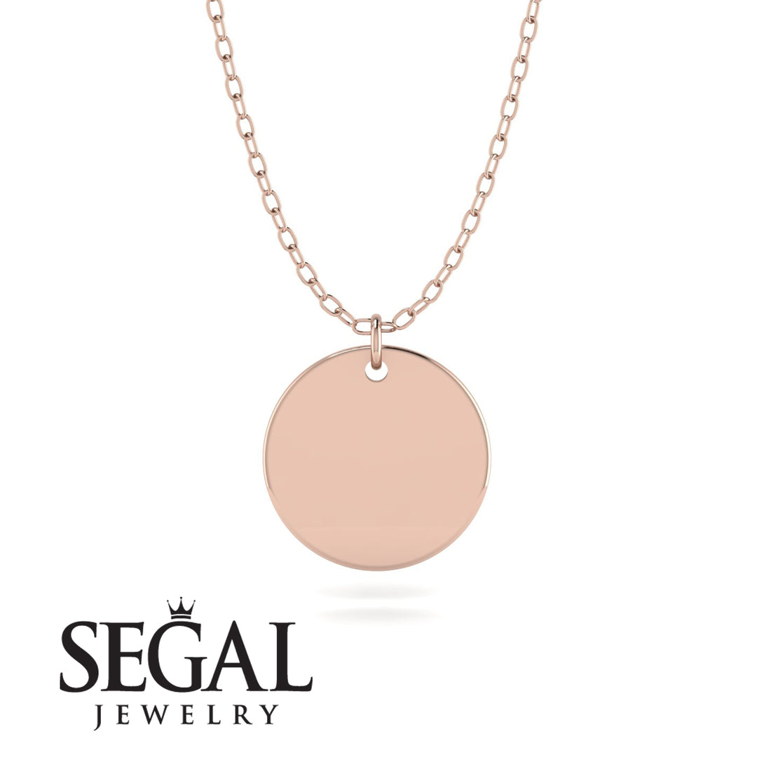 Personalised Gold Round Necklace - Cali No. 2