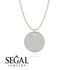 Personalised Gold Round Necklace - Cali No. 3