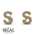 Personalised Initial Diamond Earrings - Gloria No. 1 image 6
