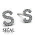 Personalised Initial Diamond Earrings - Gloria No. 3