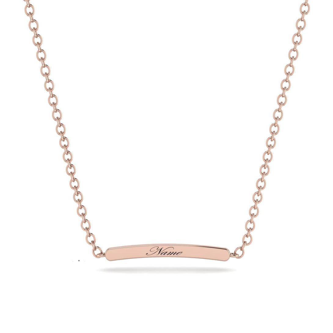 Personalised Name Necklace Bar - Saige No. 2
