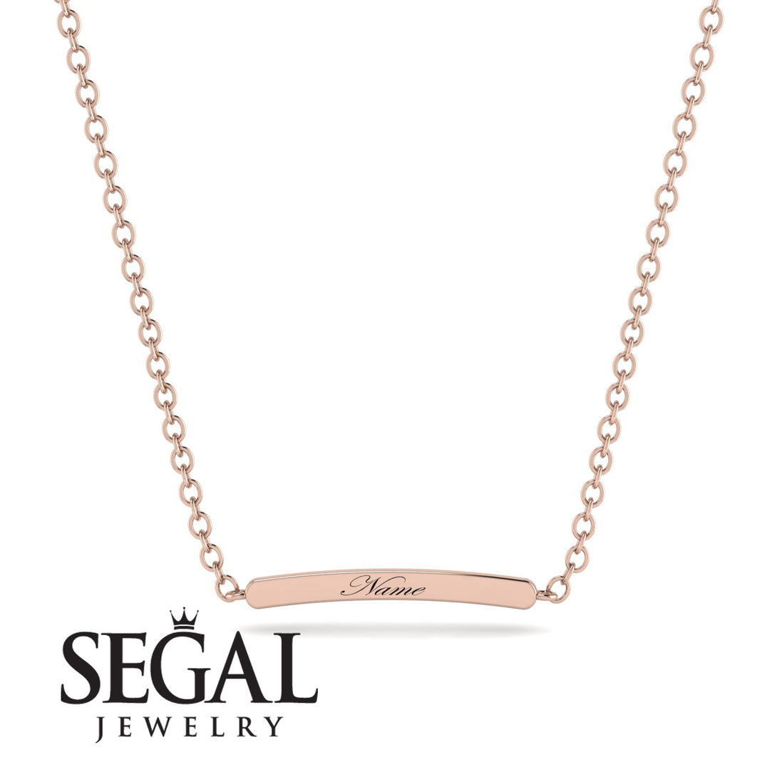 Personalised Name Necklace Bar - Saige No. 2