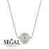 Personalised Round Ruby Necklace - Lena No. 12