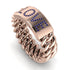 Personalized Sapphire Chain Ring - Lucia No. 14