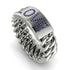 Personalized Sapphire Chain Ring - Lucia No. 15
