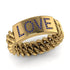 Personalized Sapphire Chain Ring - Lucia No. 13