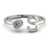 Personalized Open Diamond Ring - Finley No. 3