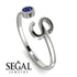 Personalized Open Sapphire Ring - Finley No. 15