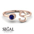 Personalized Open Sapphire Ring - Finley No. 14