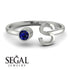 Personalized Open Sapphire Ring - Finley No. 15