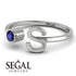 Personalized Open Sapphire Ring - Finley No. 15