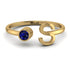 Personalized Open Sapphire Ring - Finley No. 13