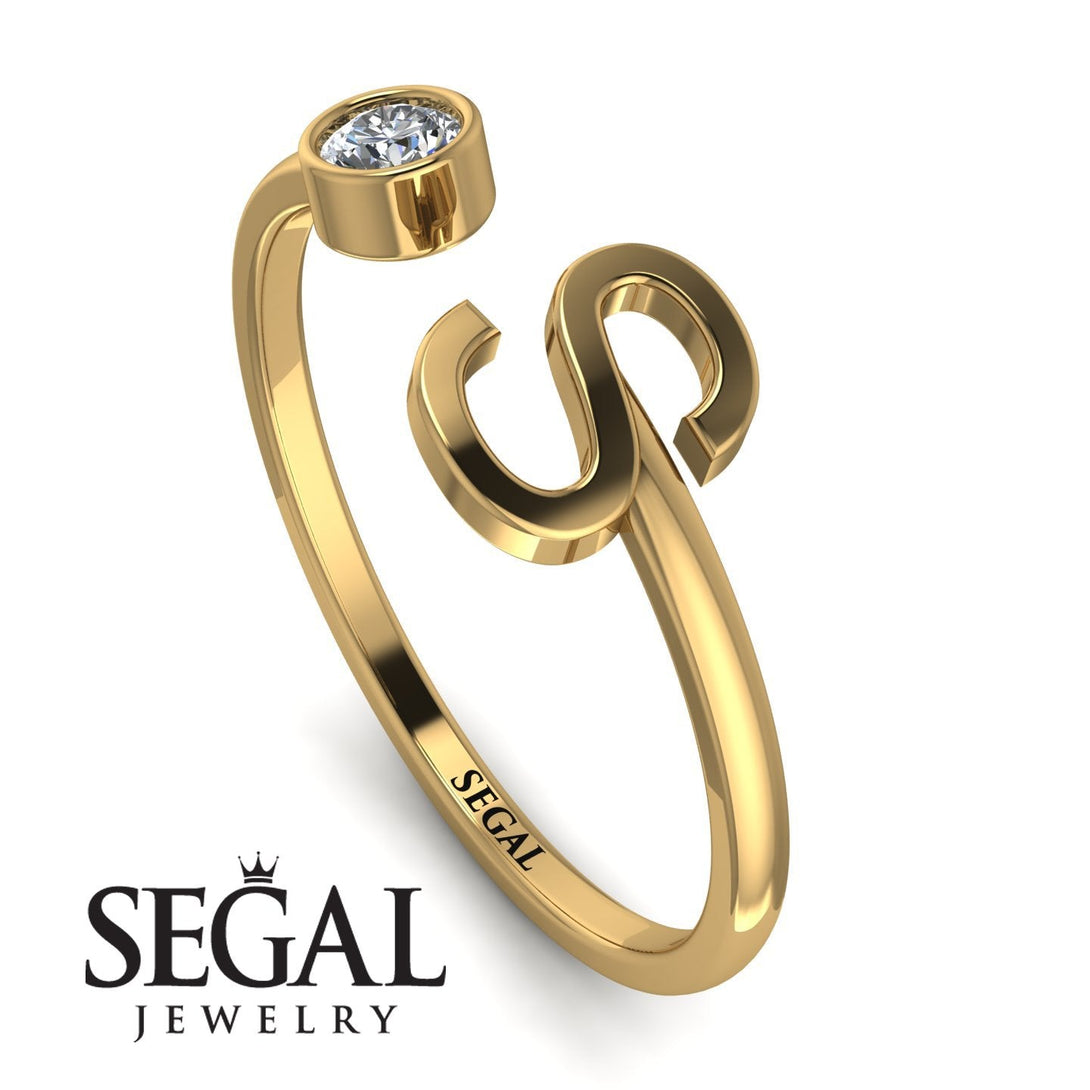 Personalized Open Diamond Ring - Finley No. 1