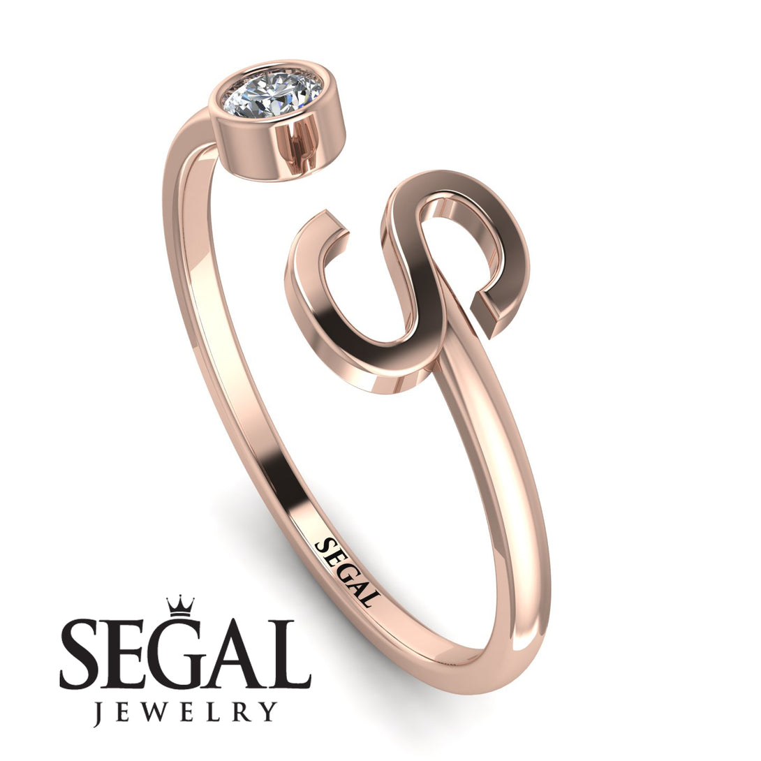 Personalized Open Diamond Ring - Finley No. 2