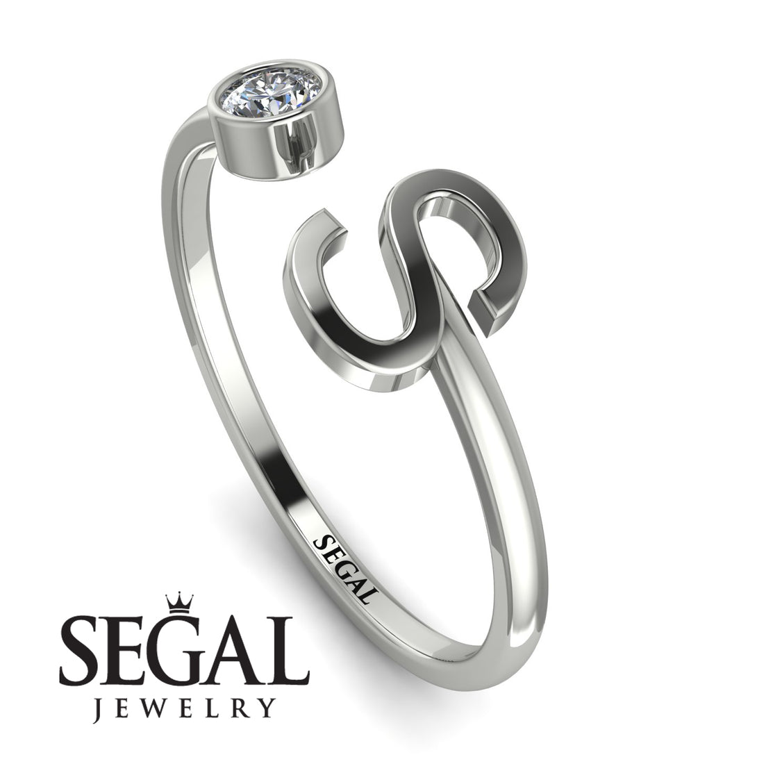 Personalized Open Diamond Ring - Finley No. 3