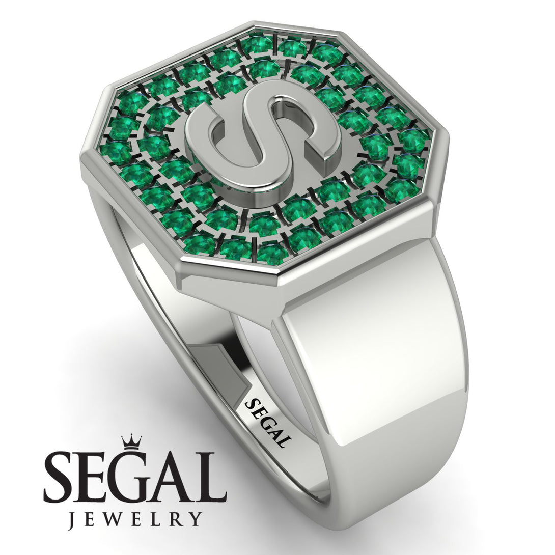 Personalized Signature Emerald Ring - Emersyn No. 6