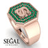 Personalized Signature Emerald Ring - Emersyn No. 5