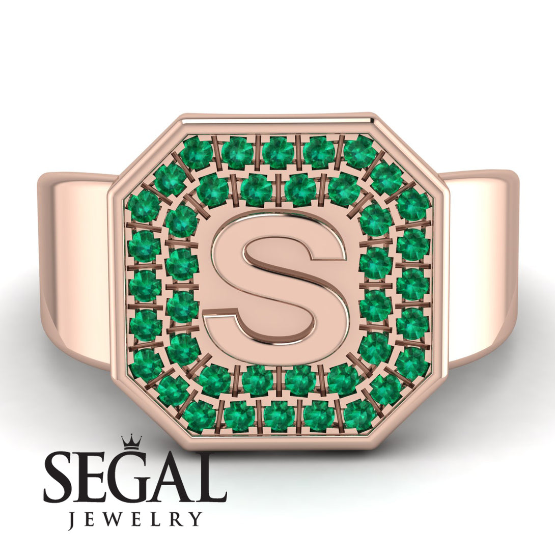 Personalized Signature Emerald Ring - Emersyn No. 5